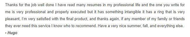 feedback about resume2hire